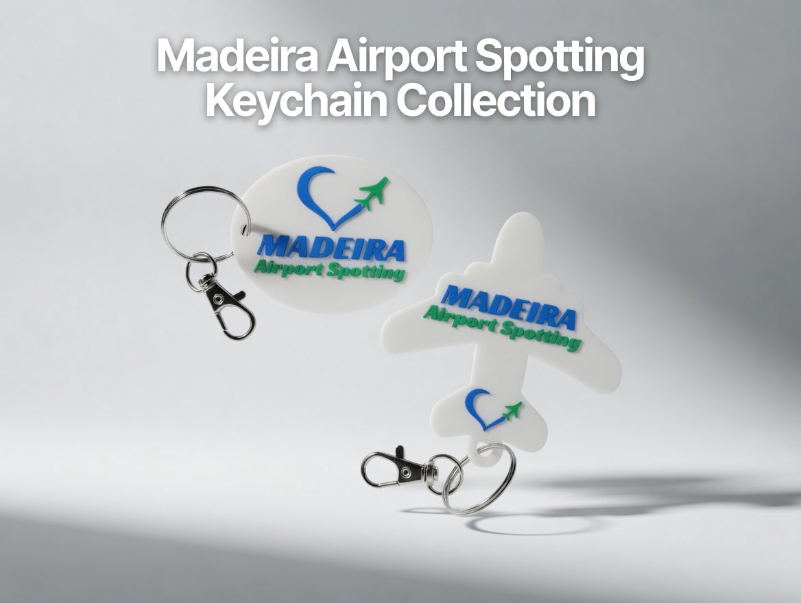 Madeira Airport Spotting Keychain – 3D Printed Aviation Accessory