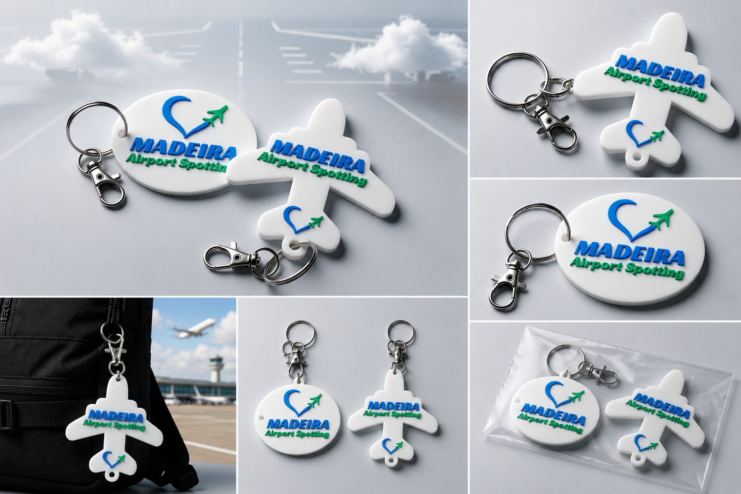 Madeira Airport Spotting Keychain – 3D Printed Aviation Accessory